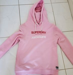 Superdry pink hoodie
